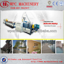 floor,decoration,decking,railing,columns,chair,fence,panel etc. WPC wood plastic making machine